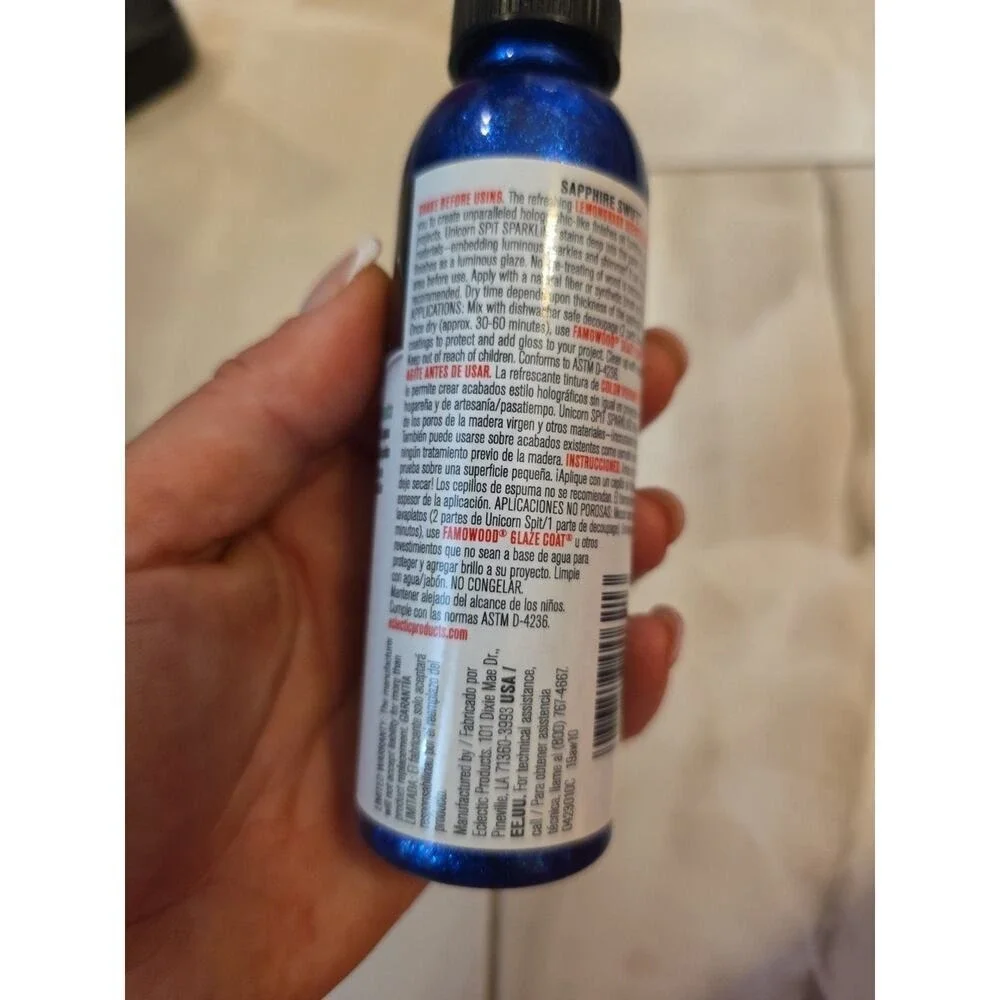 Gel Stain Glaze Sapphire Swift 4.0 FL OZ Bottle Blue 0423010C 19aw10 D4